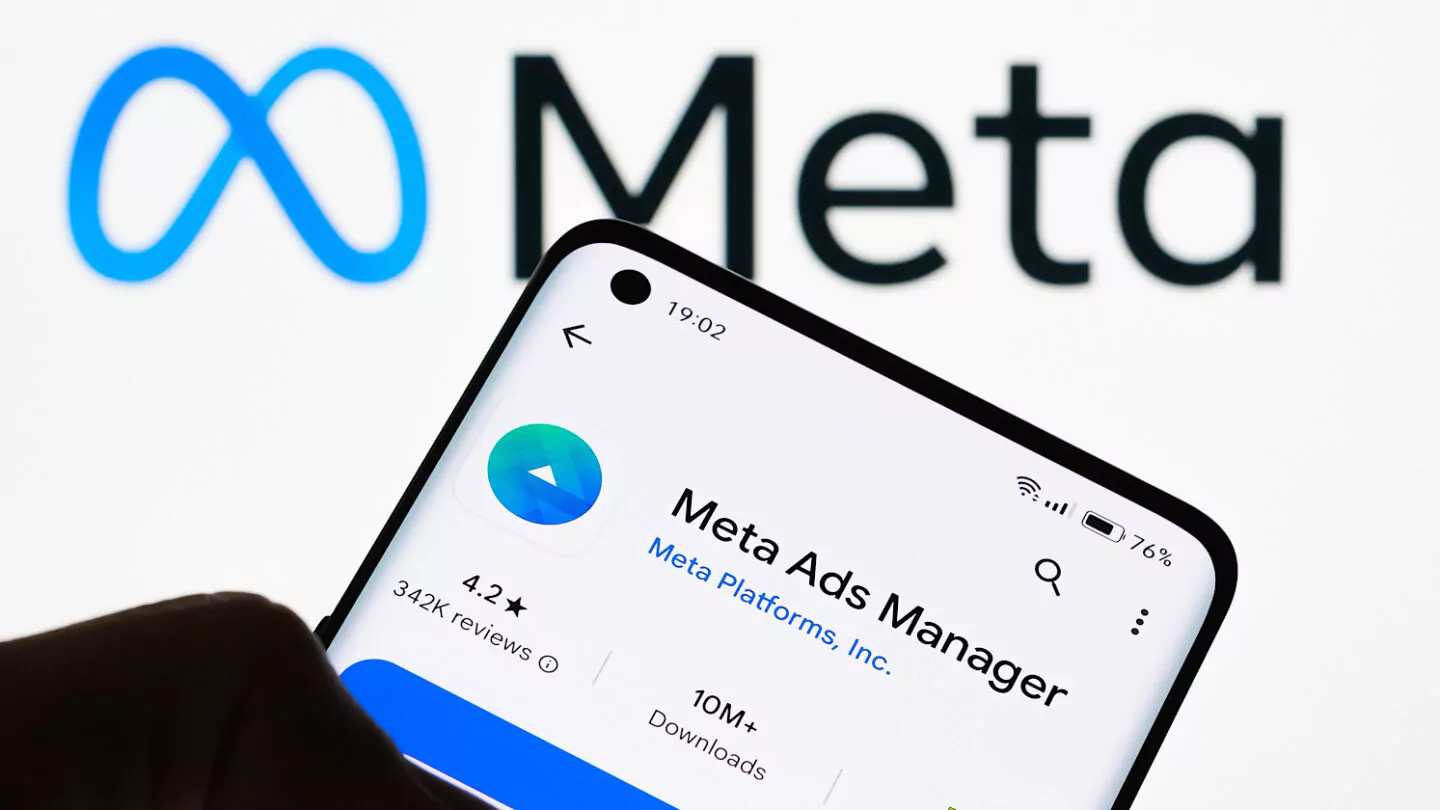Painel do Meta Ads em 2026 com campanha Advantage+ rodando para pequena empresa